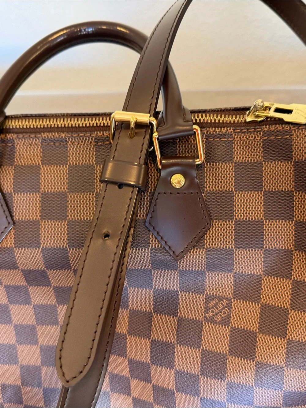 Louis Vuitton speedy 35 bandouliere Brown Damier Ebene - Picture 3 of 11
